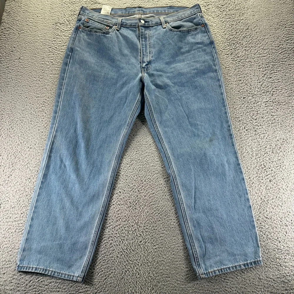 Levi's‎ 550 Jeans Men's 40x30 Blue Cotton Denim Straight Leg Light Wash Workwear